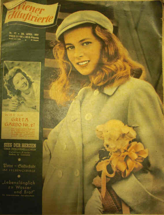 WIENER ILLUSTRIERTE magazine side cover 28 April 1951