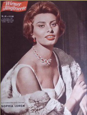 WIENER ILLUSTRIERTE magazine side cover Issue 45  1957