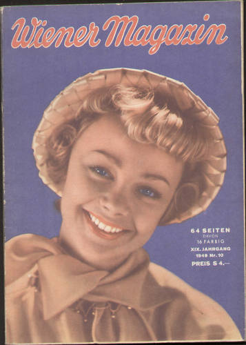WIENER MAGAZIN magazine side cover Issue 10  1949