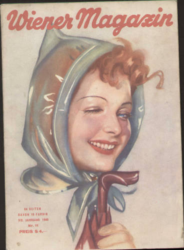 WIENER MAGAZIN magazine side cover Issue 11  1949