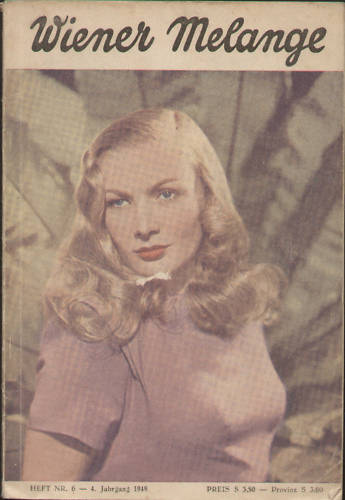 WIENER MELANGE magazine side cover Issue 6  1949