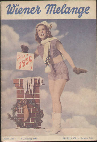 WIENER MELANGE magazine side cover Issue 1  1950