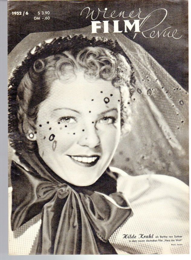 WIENER FILM REVUE magazine side cover Issue 6   1952