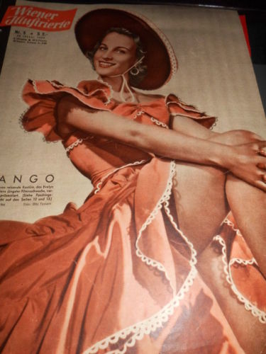 WIENER ILLUSTRIERTE magazine side cover 29 January 1955