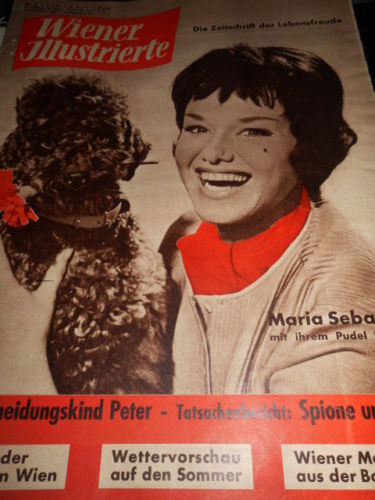 WIENER ILLUSTRIERTE magazine side cover 30 April 1960