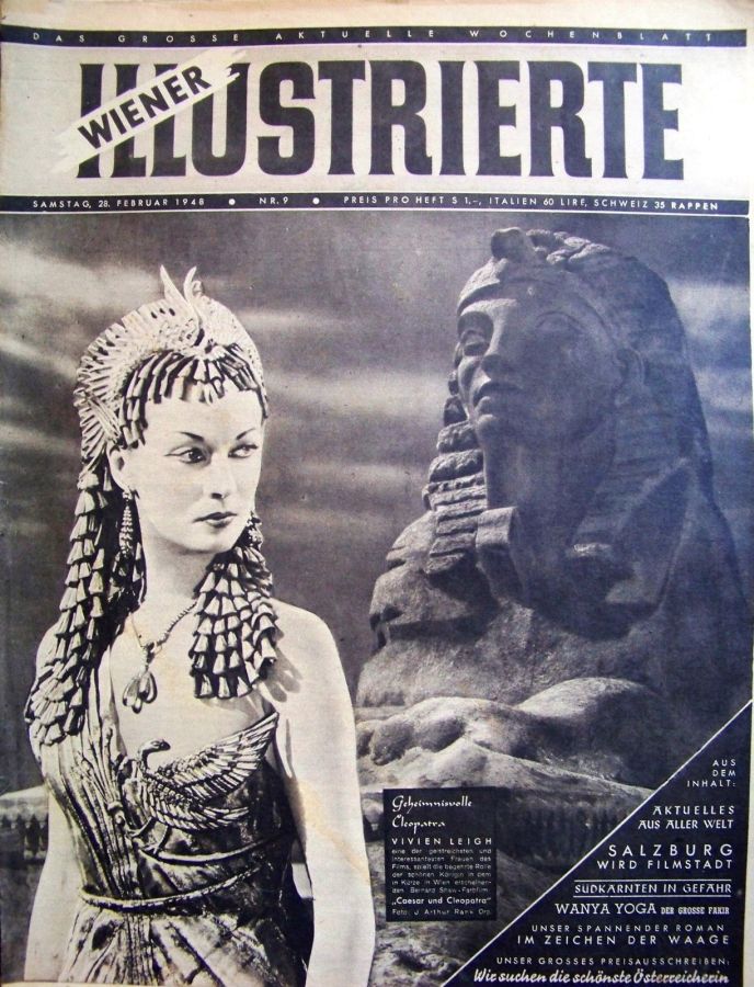 WIENER ILLUSTRIERTE magazine side cover Issue 9 28 February 1948