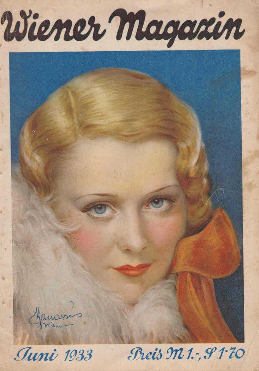 WIENER MAGAZIN magazine side cover Issue 6  1933
