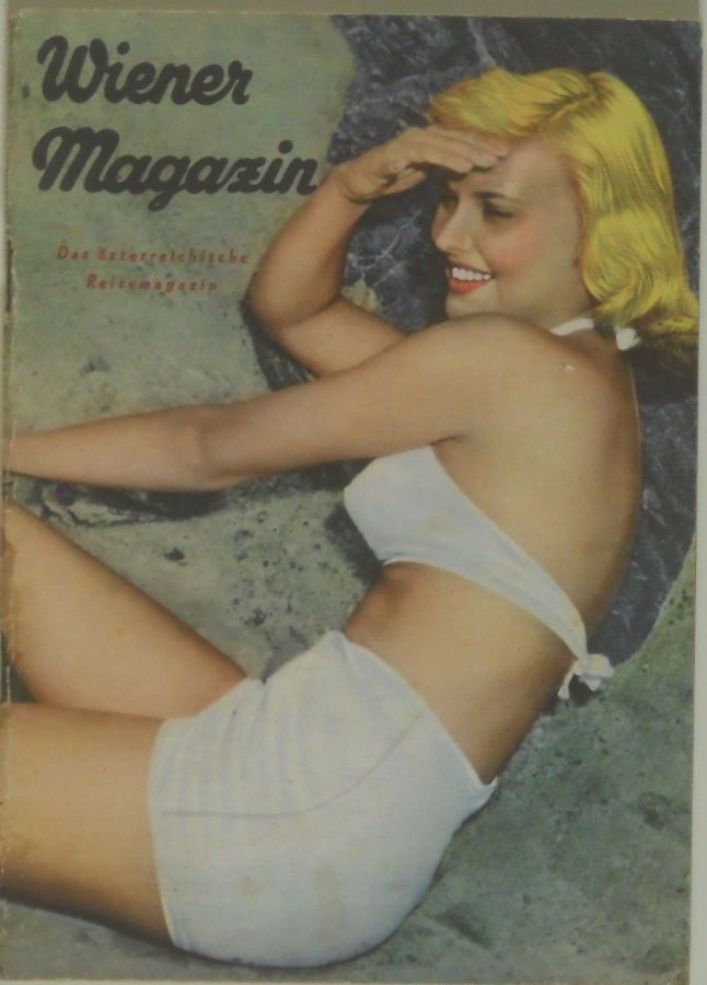 WIENER MAGAZIN magazine side cover  July 1954