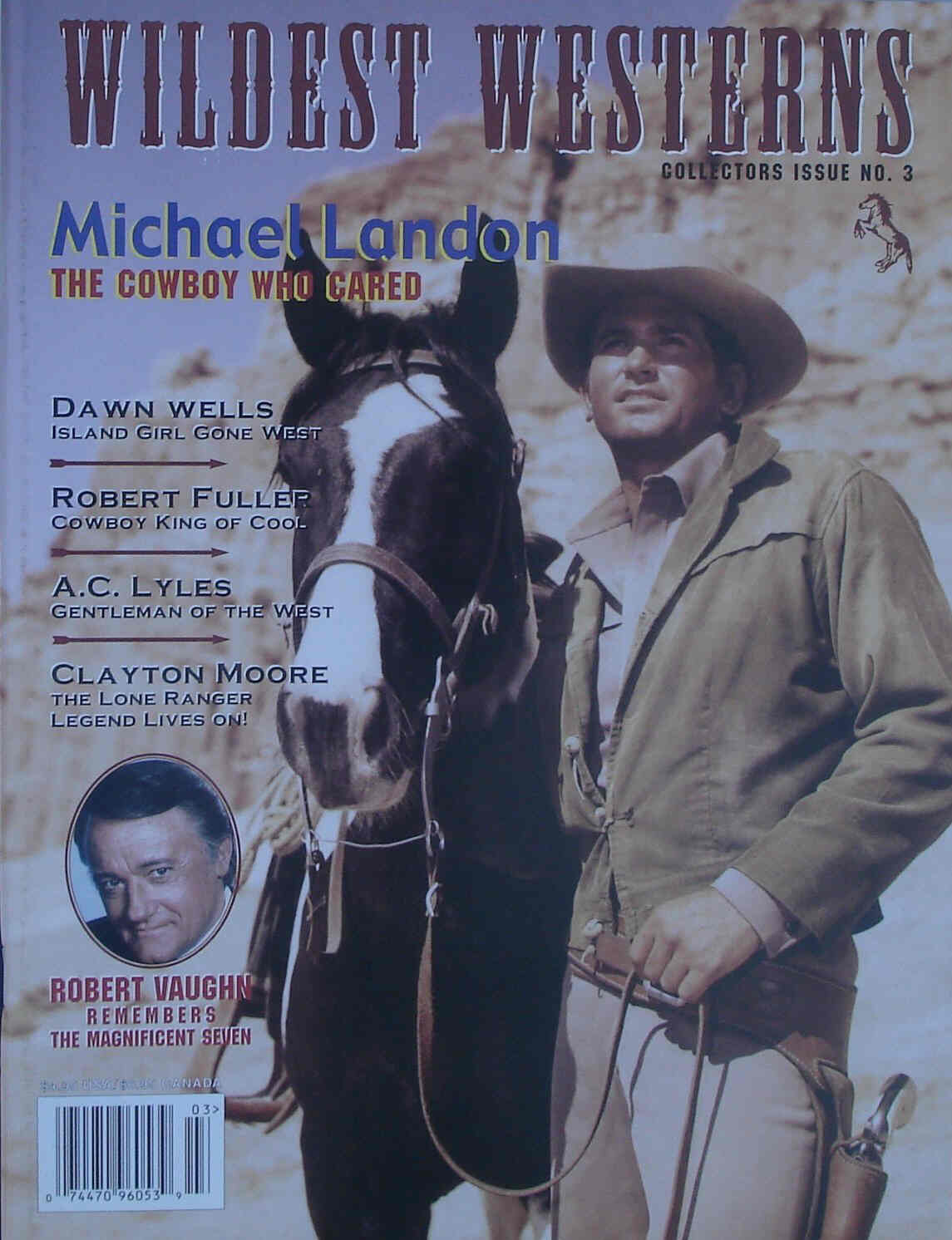 WILDEST WESTERNS magazine side cover Issue 3  2001