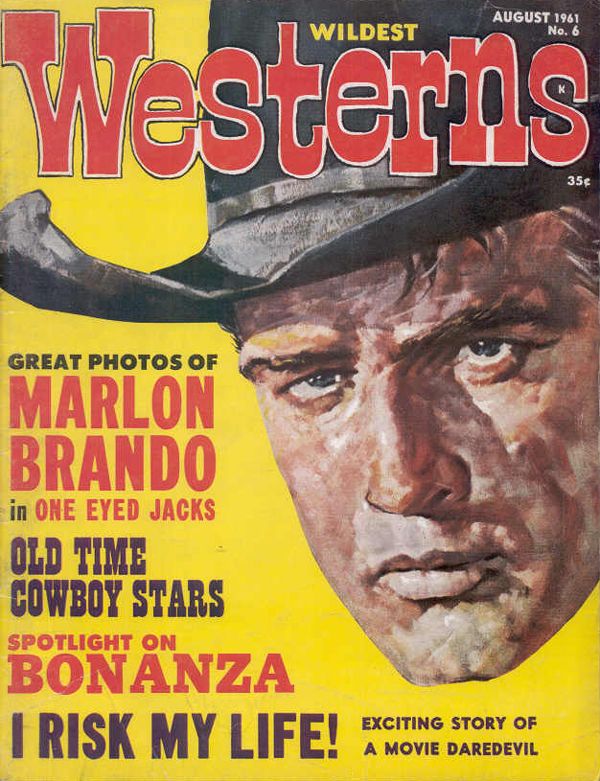 WILDEST WESTERNS 1960 magazine side cover Issue 6 August 1961
