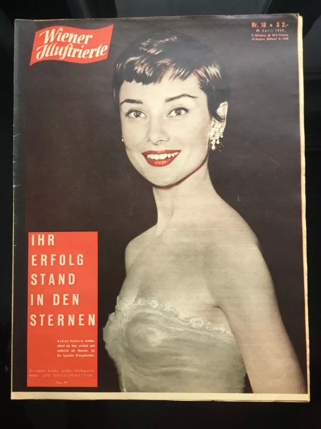WIENER ILLUSTRIERTE magazine side cover 30 April 1955