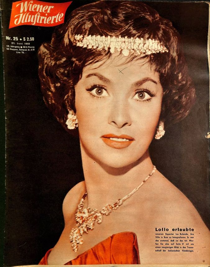 WIENER ILLUSTRIERTE magazine side cover 21 June 1958