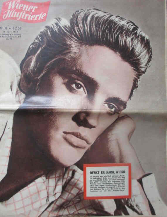 WIENER ILLUSTRIERTE magazine side cover Issue 16 18 April 1959