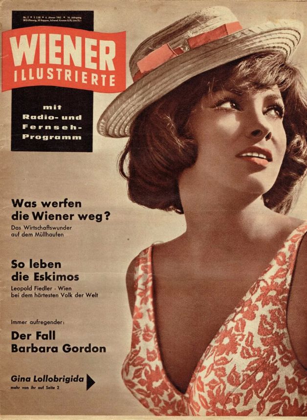 WIENER ILLUSTRIERTE magazine side cover 8 January 1962