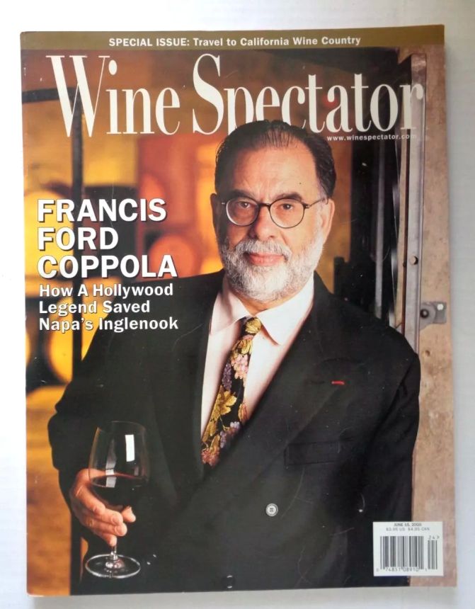 WINE SPECTATOR magazine side cover 15 June 2000