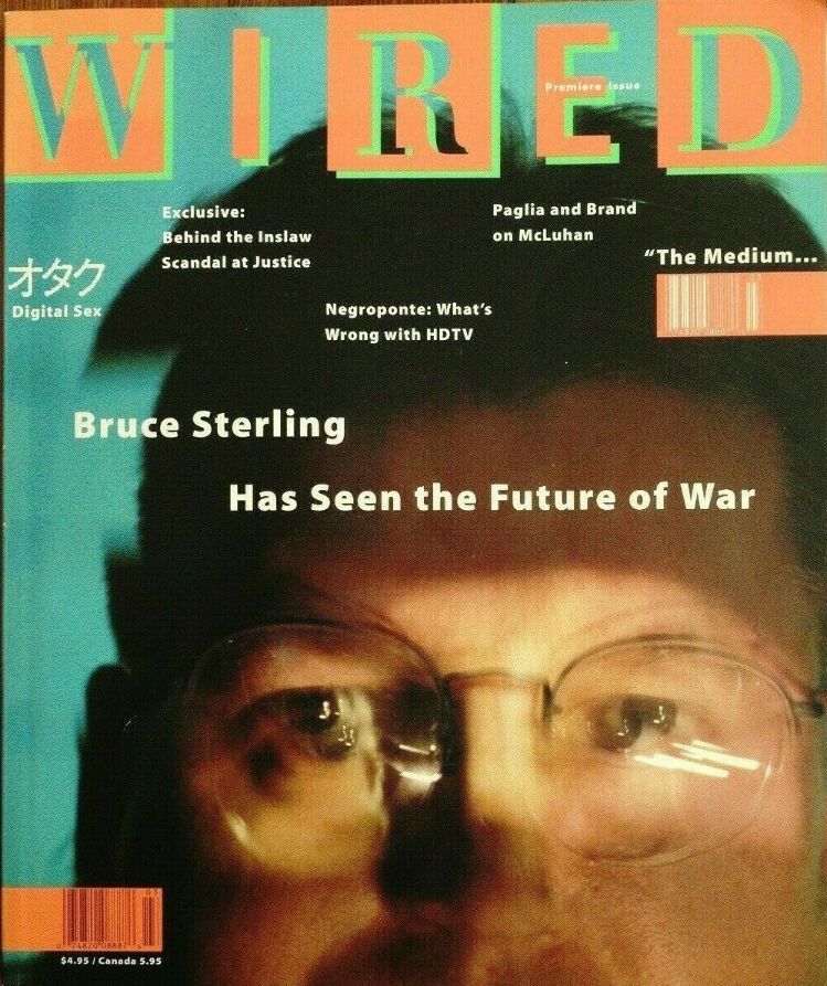 WIRED magazine side cover Issue 1  January 1993