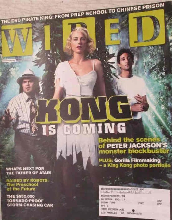 WIRED magazine side cover  October 2005
