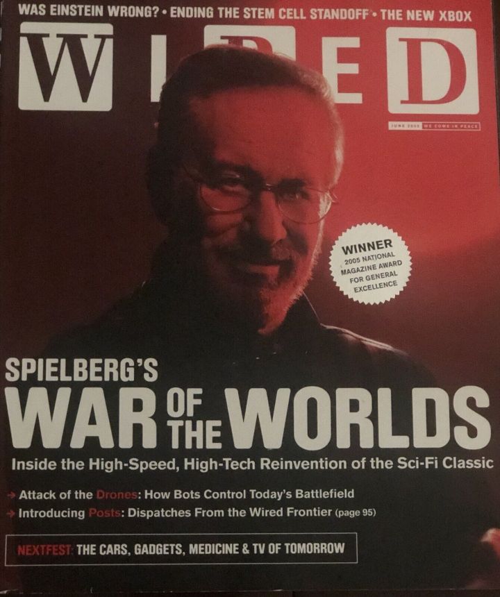 WIRED magazine side cover  June 2005