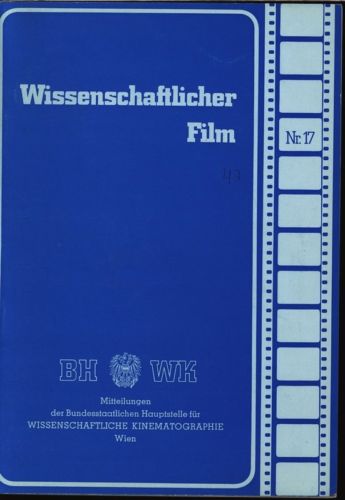 WISSENSCHAFTLICHER FILM magazine side cover Issue 17   1980