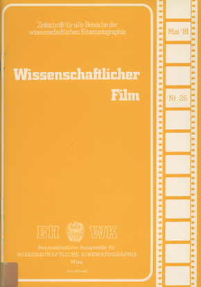 WISSENSCHAFTLICHER FILM magazine side cover Issue 26 May 1981