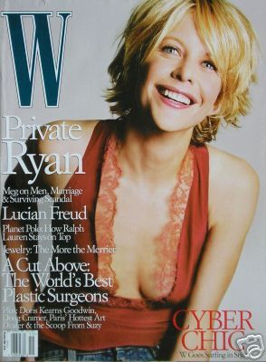 W MAGAZINE USA magazine side cover  November 2000