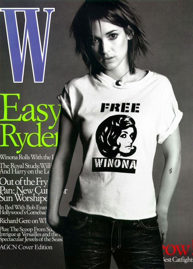 W MAGAZINE USA magazine side cover  June 2002