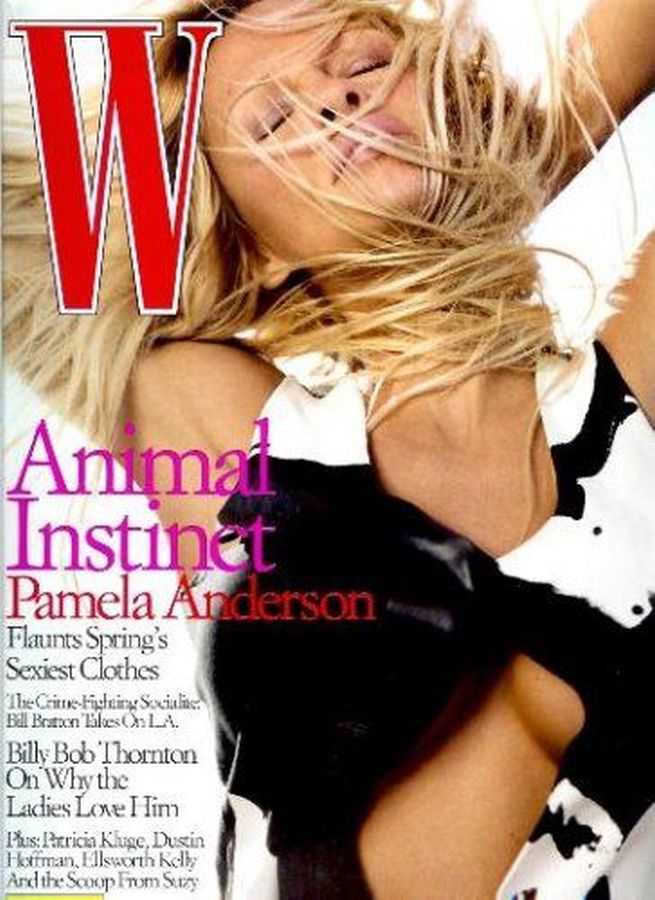 W MAGAZINE USA magazine side cover  May 2003