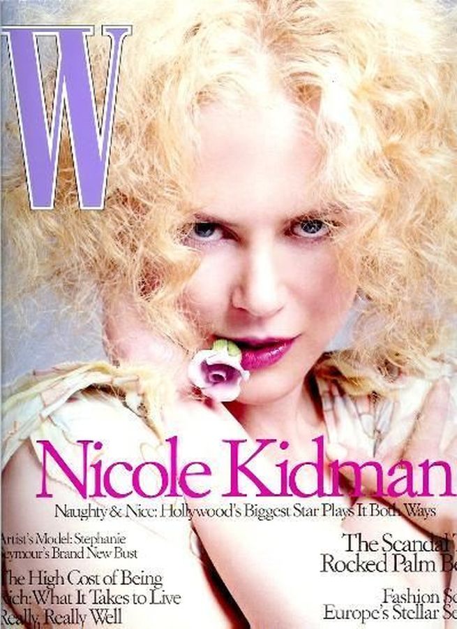 W MAGAZINE USA magazine side cover  December 2003