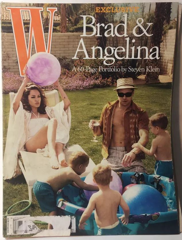 W MAGAZINE USA magazine side cover  July 2005