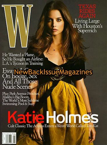 W MAGAZINE USA magazine side cover  August 2005