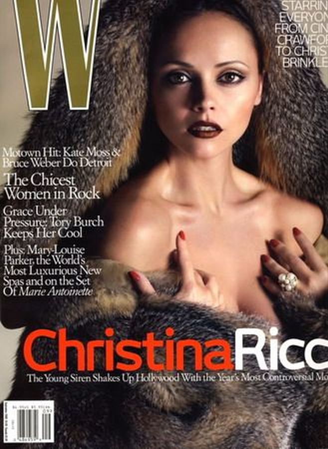 W MAGAZINE USA magazine side cover  September 2006
