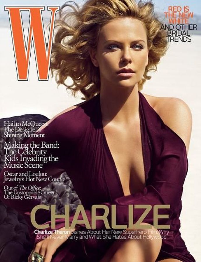 W MAGAZINE USA magazine side cover  June 2008