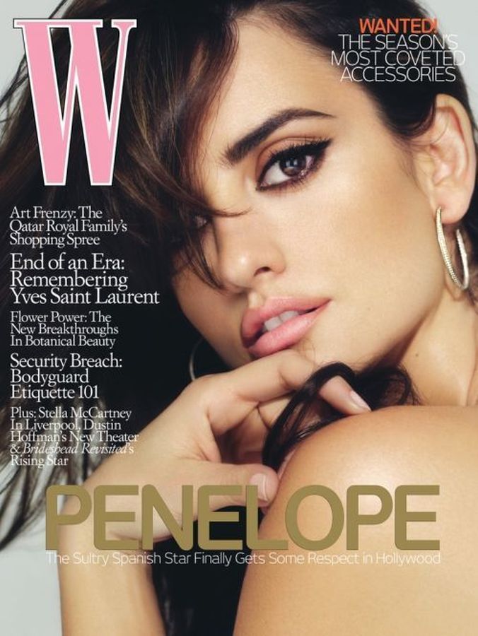 W MAGAZINE USA magazine side cover  August 2008