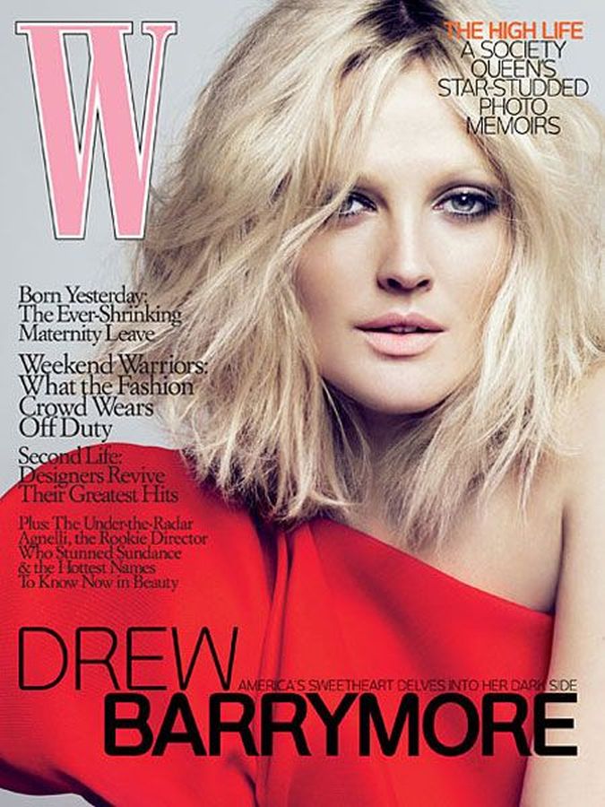 W MAGAZINE USA magazine side cover  April 2009
