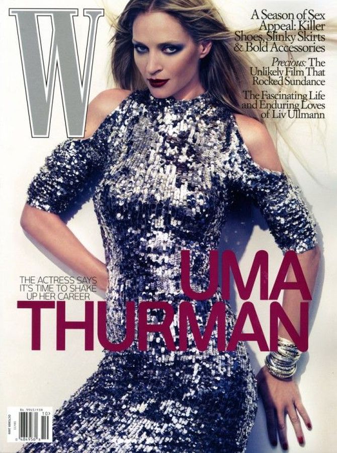 W MAGAZINE USA magazine side cover  October 2009