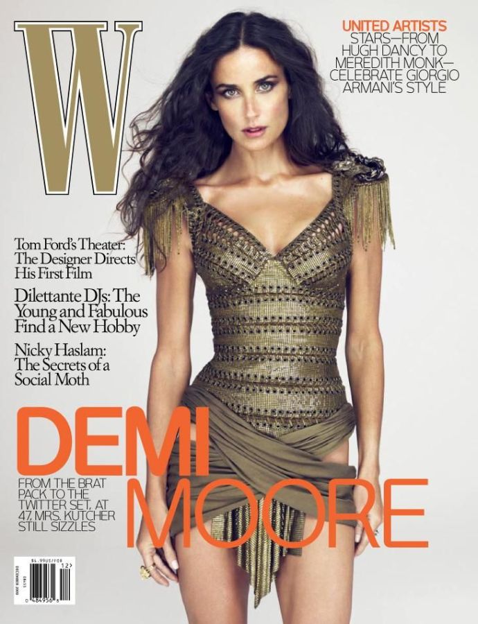 W MAGAZINE USA magazine side cover  December 2009