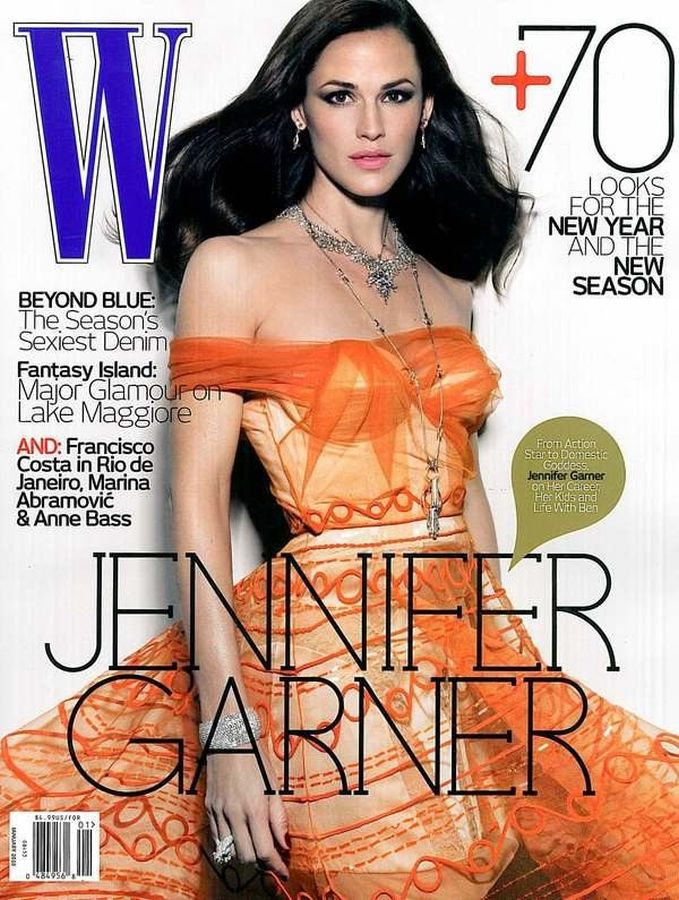 W MAGAZINE USA magazine side cover  January 2010
