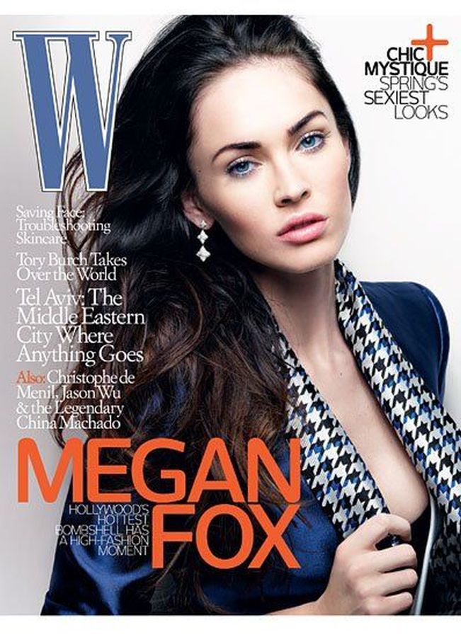 W MAGAZINE USA magazine side cover  March 2010