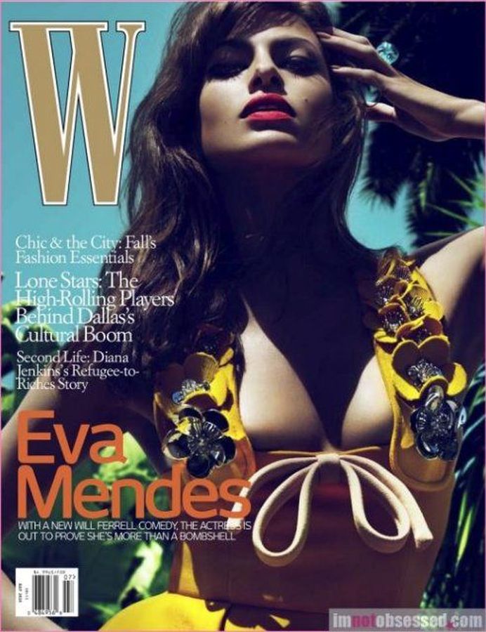 W MAGAZINE USA magazine side cover  July 2010
