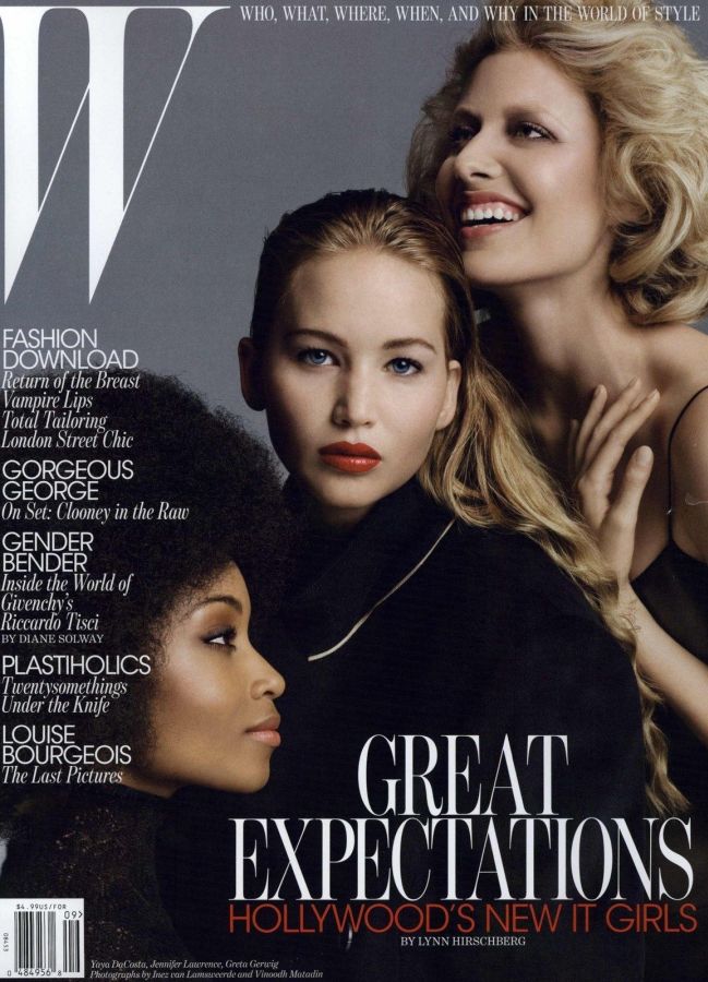 W MAGAZINE USA magazine side cover  September 2010