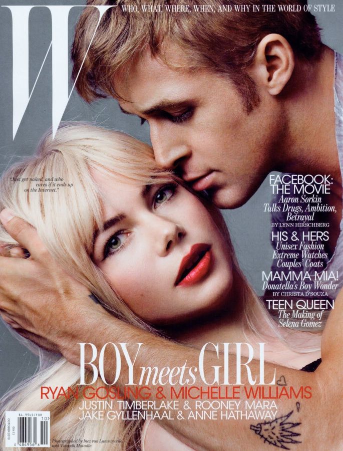 W MAGAZINE USA magazine side cover  October 2010