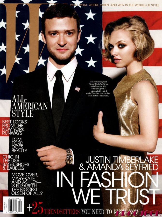 W MAGAZINE USA magazine side cover  October 2011