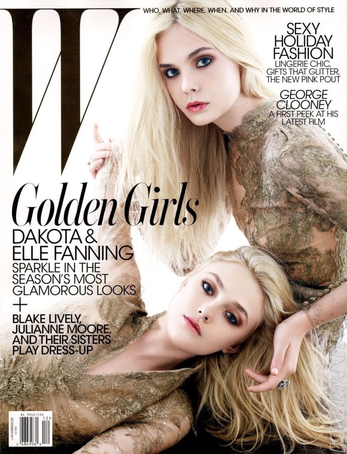W MAGAZINE USA magazine side cover  December 2011