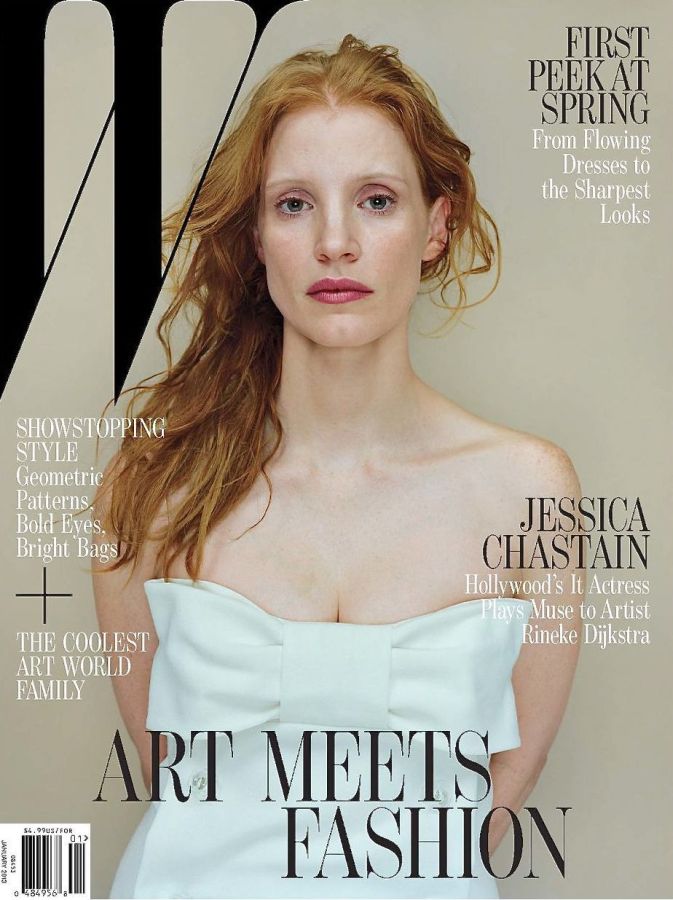 W MAGAZINE USA magazine side cover  January 2012