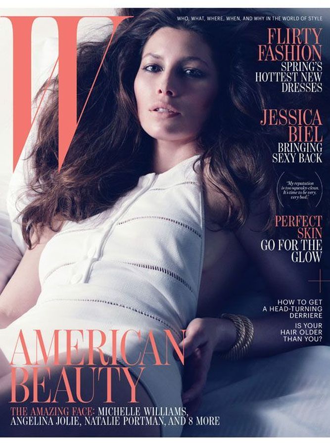 W MAGAZINE USA magazine side cover  April 2012