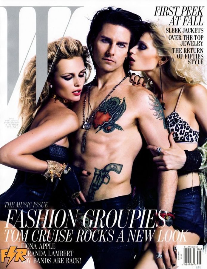 W MAGAZINE USA magazine side cover  June 2012