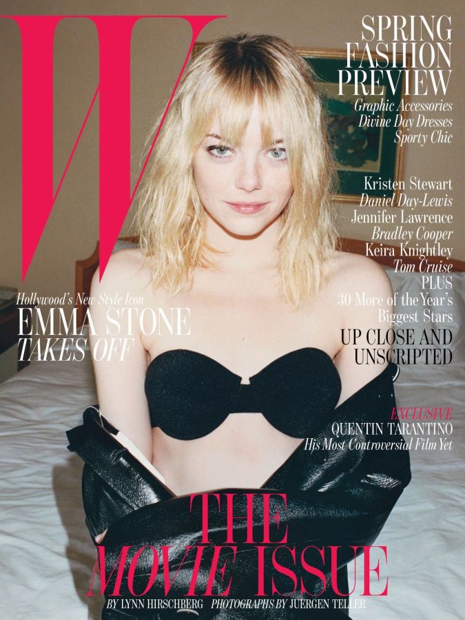 W MAGAZINE USA magazine side cover  February 2013