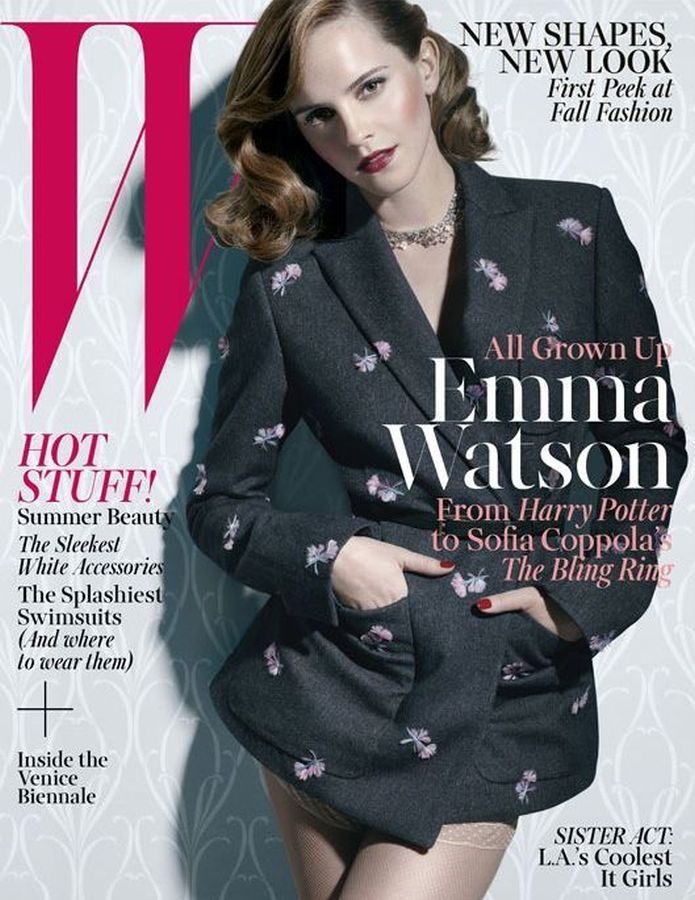 W MAGAZINE USA magazine side cover  June/July 2013