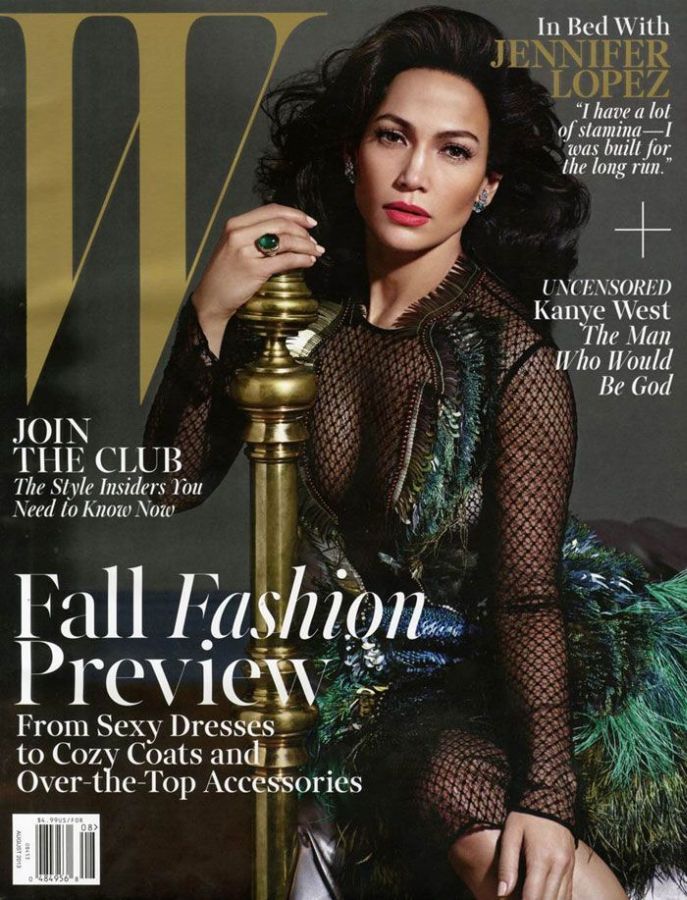 W MAGAZINE USA magazine side cover  August 2013
