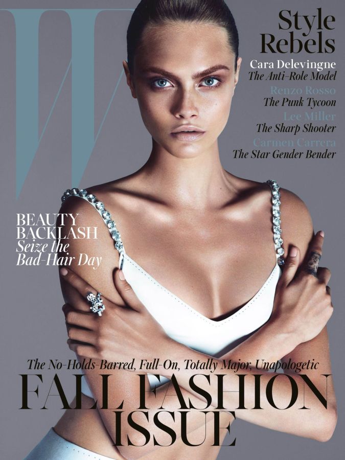 W MAGAZINE USA magazine side cover  September 2013